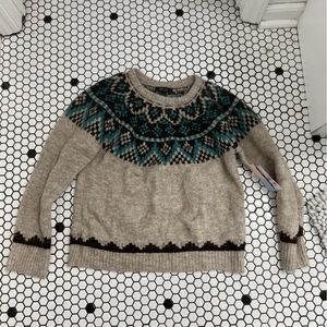 NWT witty fox knit sweater size small